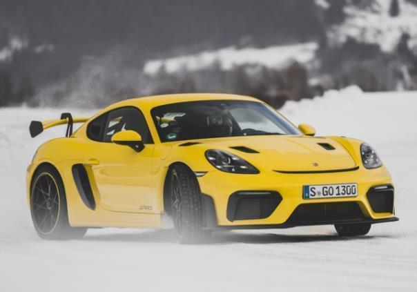 Virtual Roads: 718 Cayman GT4 RS, Strecke des GP Ice Race in Zell am See, Österreich